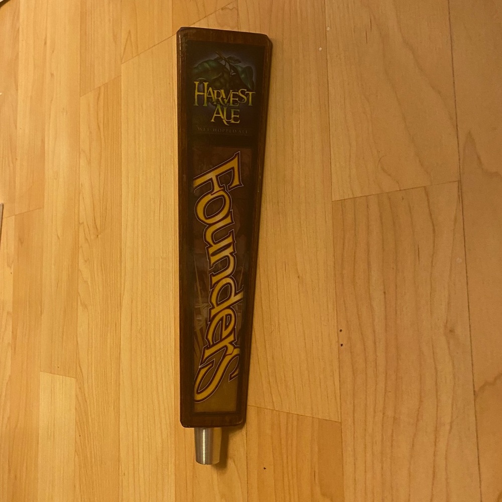 Harvest Ale Founders beer tap handle